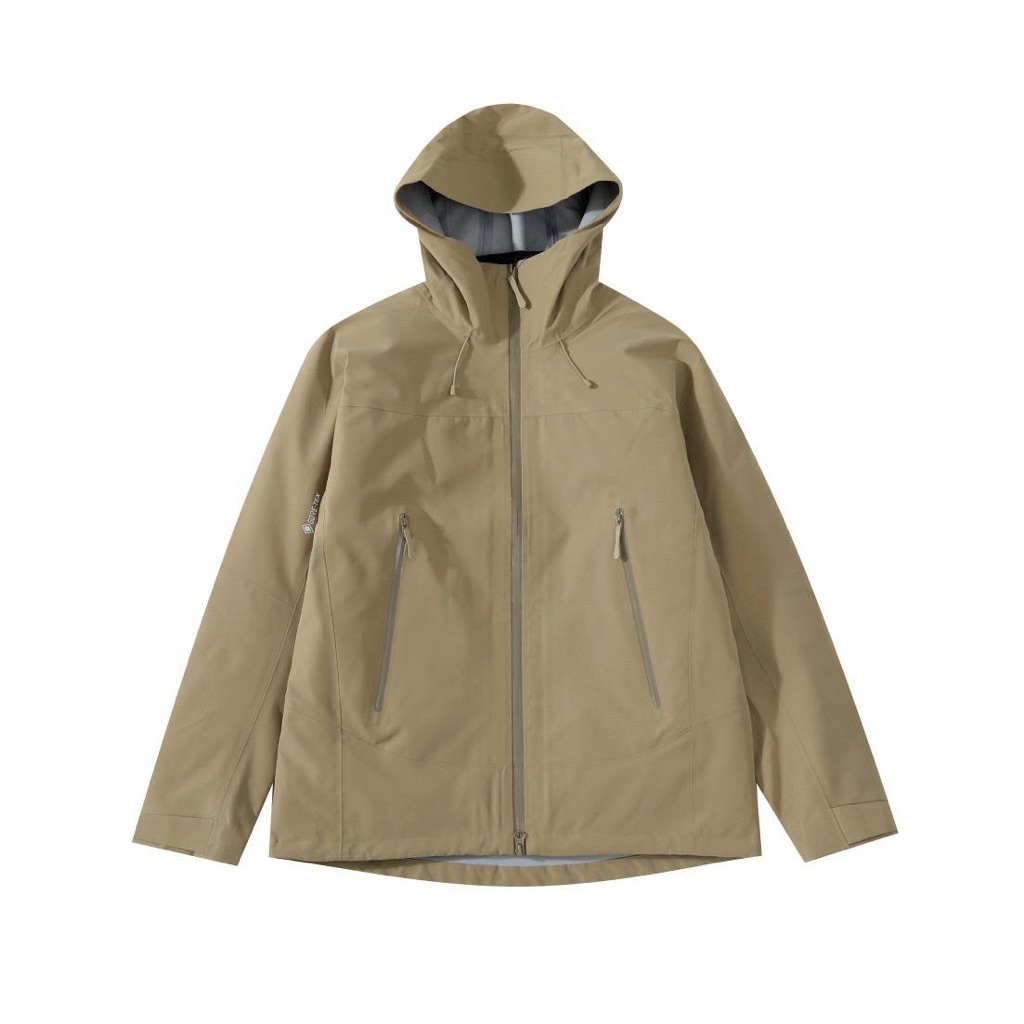 Men's Beige Hooded Puffer Jacket